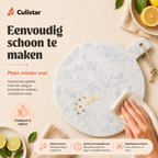 Round marble serving board