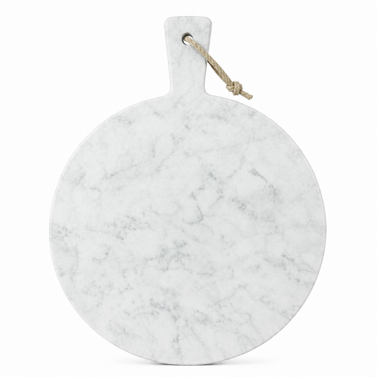Round marble serving board