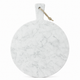 Round marble serving board