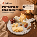 Round marble serving board