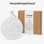 Round marble serving board