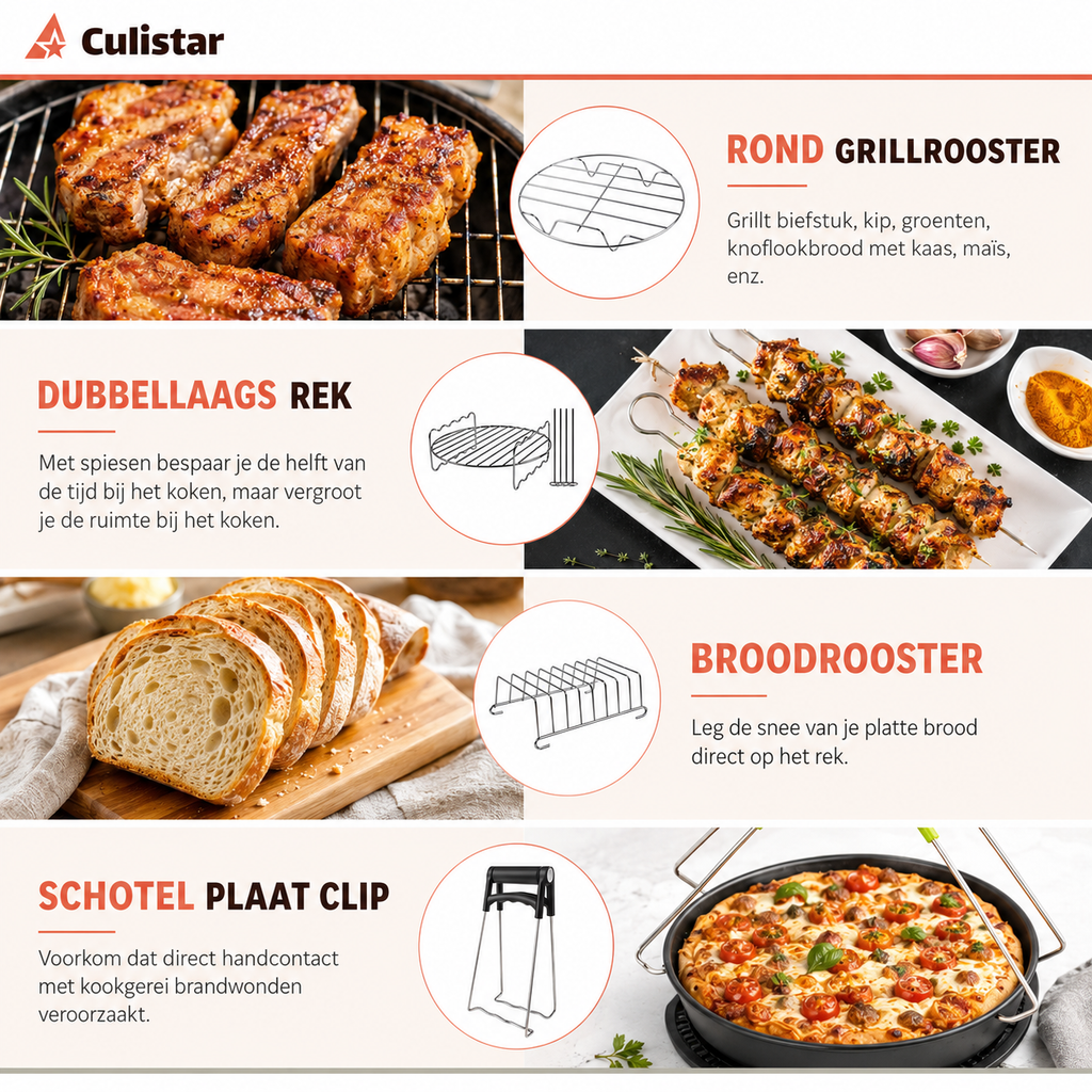 Round Air Fryer Accessory Set