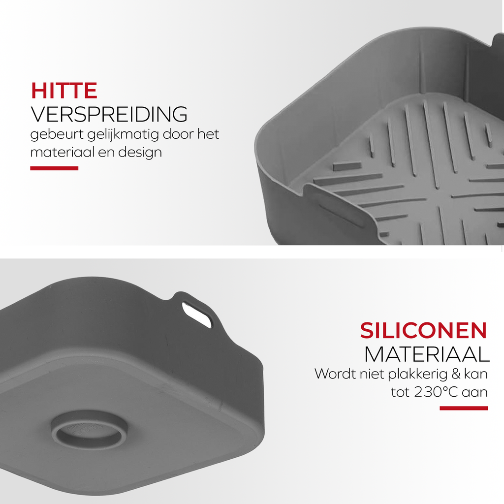 Siliconen inzetstukken voor airfryer