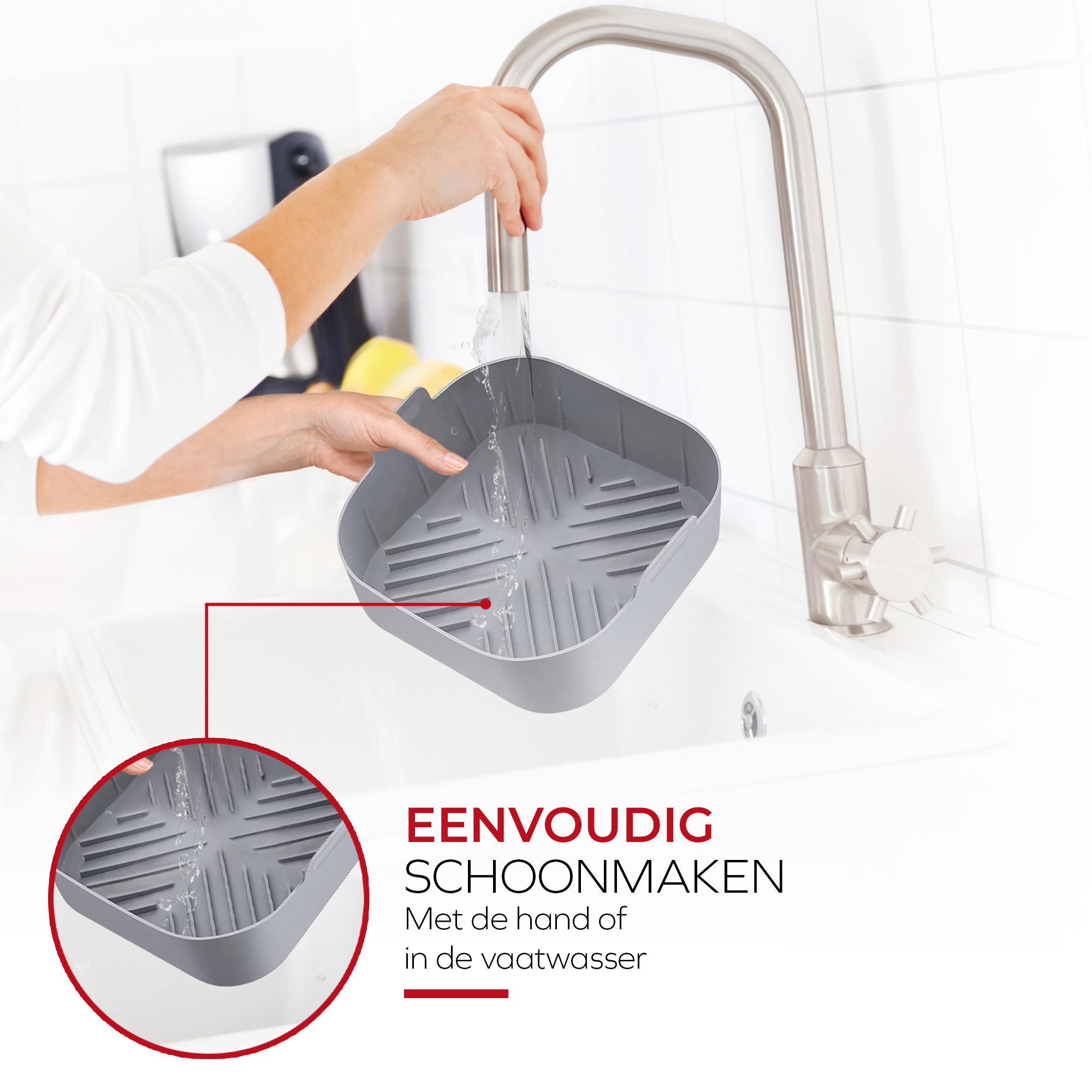 Siliconen inzetstukken voor airfryer